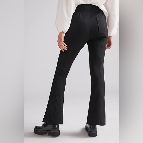 NWOT Anthropologie Maeve Slit Front Flared Ponte Pant - Picture 2 of 3